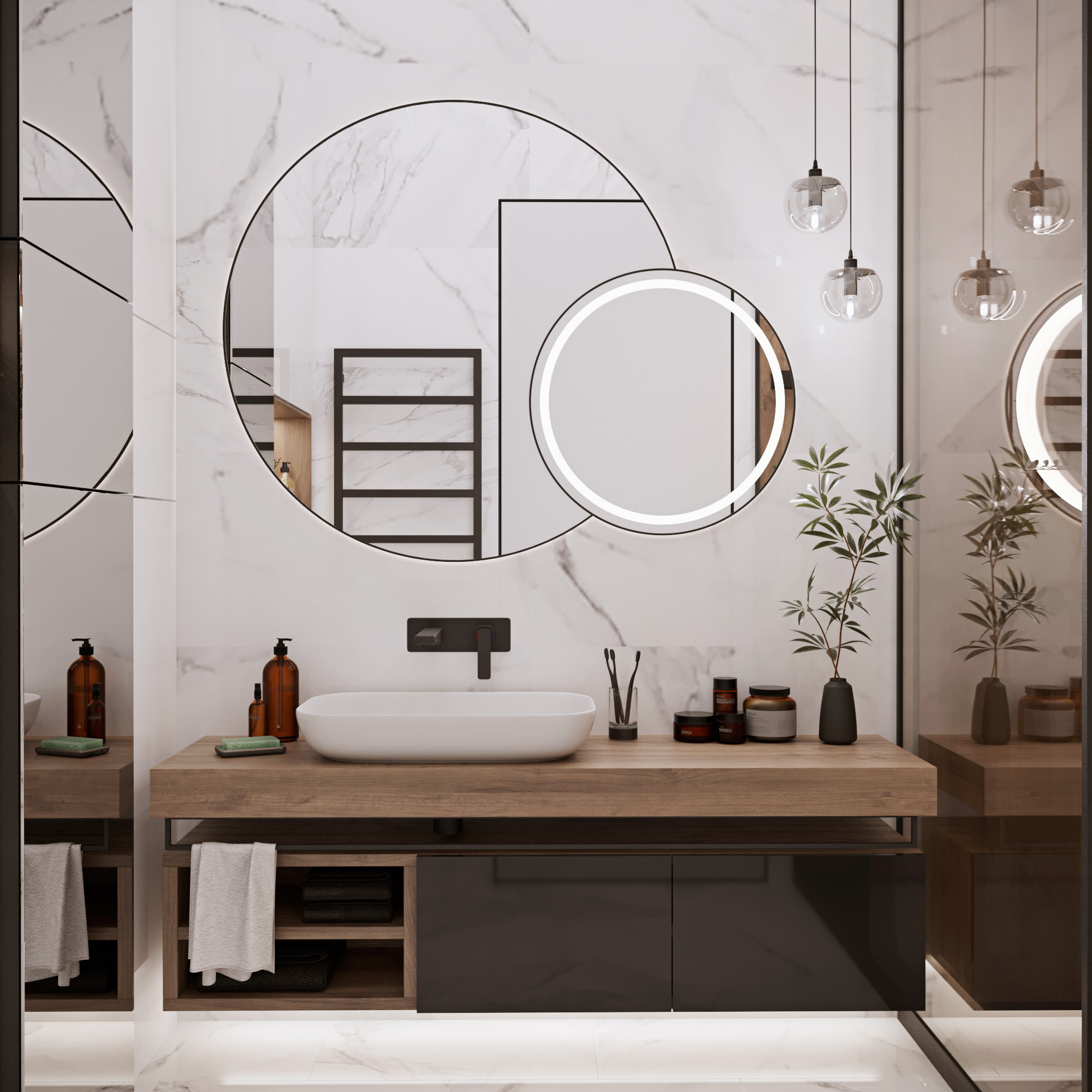 Дизайн ванной комнаты в Дубае — Firsov.Design