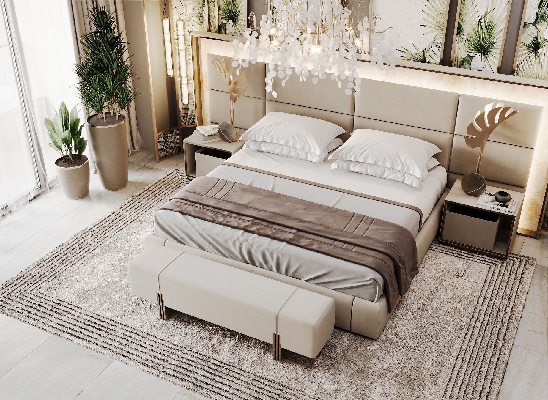 Дизайн спальни в Дубае — Firsov.Design